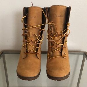 High Heeled Timberland Boots